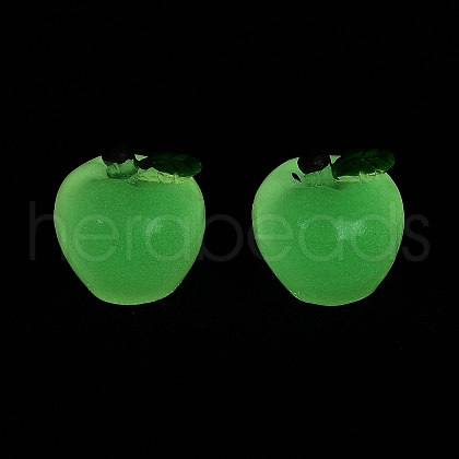 Luminous Resin Cabochons CRES-D277-03G-1