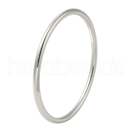 304 Stainless Steel Simple Roung Ring Bangles for Women BJEW-F461-01G-P-1