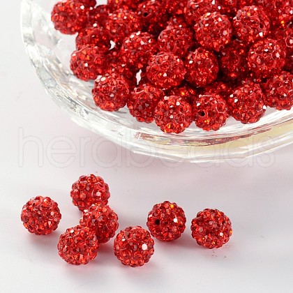Pave Disco Ball Beads X-RB-H258-8MM-227-1
