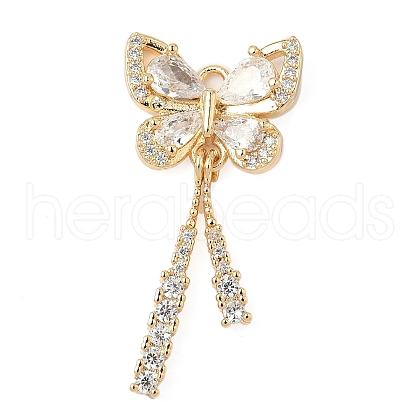 Brass Micro Pave Cubic Zirconia Pendants KK-S531-13G-A-1