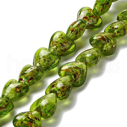 Handmade Lampwork Beads Strands LAMP-D015-09E-1