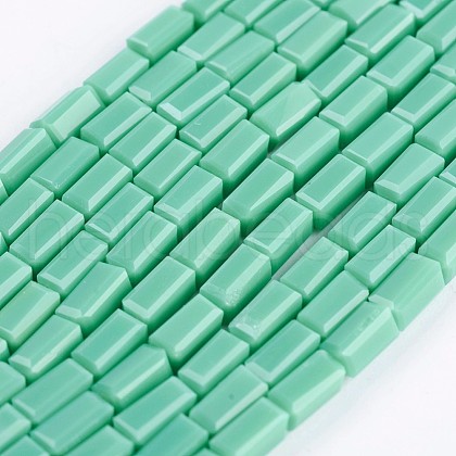 Opaque Glass Beads Strands EGLA-F123-3x6mm-NC21-1