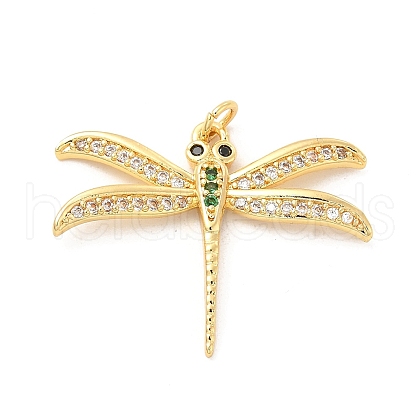 Brass Micro Pave Cubic Zirconia Pendants KK-H441-17G-1
