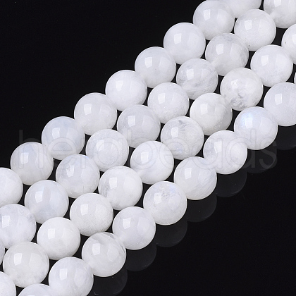Natural Rainbow Moonstone Beads Strands G-S150-64-7mm-1