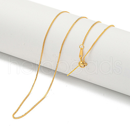 925 Sterling Silver Wheat Chain Necklaces NJEW-C052-02G-1