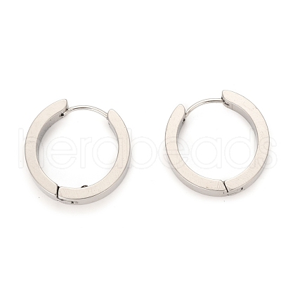 304 Stainless Steel Huggie Hoop Earrings EJEW-O087-09G-P-1
