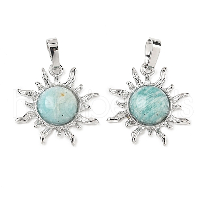 Natural Amazonite Pendants G-F786-08P-26-1