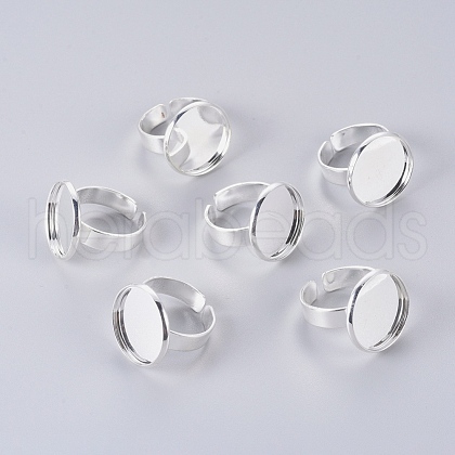 Adjustable Brass Finger Rings Components KK-L180-097S-1