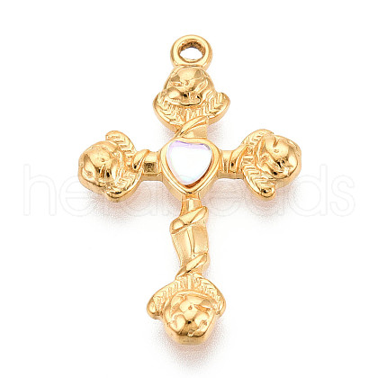 304 Stainless Steel Pendants STAS-N110-26A-G-1