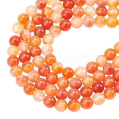 ARRICRAFT Natural Carnelian Beads Strands G-AR0001-43-1