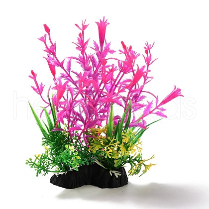 Plastic Artificial Aquatic Plants Decor DJEW-G025-03-1