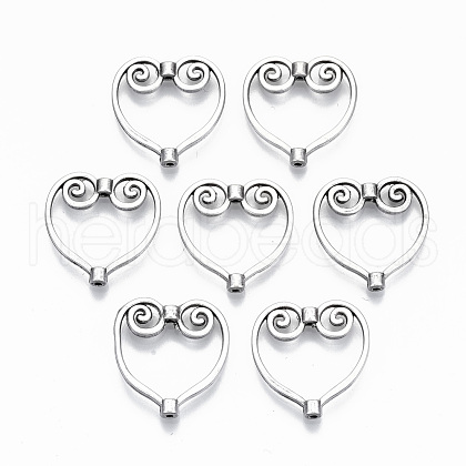 Tibetan Style Alloy Bead Frames TIBEB-N005-036AS-RS-1