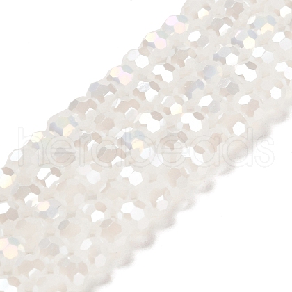 Electroplate Glass Beads Strands EGLA-R017-6mm-1-1