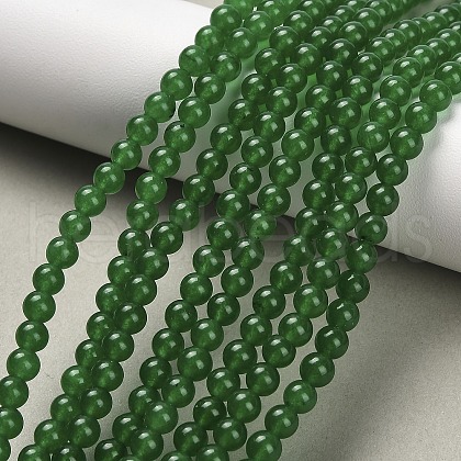 Natural & Dyed Malaysia Jade Bead Strands X-G-A146-4mm-A06-1