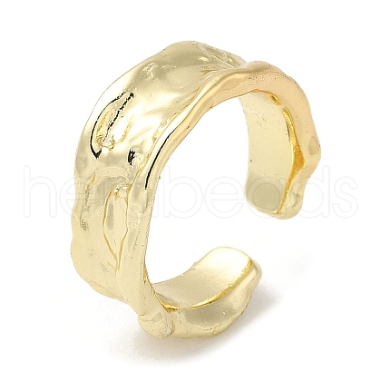 Brass Open Cuff Rings RJEW-Q778-21G-1