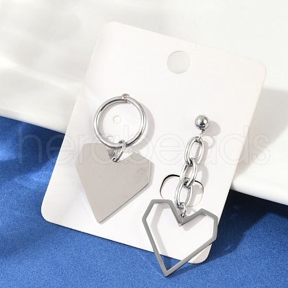 304 Stainless Steel Stud Earrings EJEW-Z089-14P-1