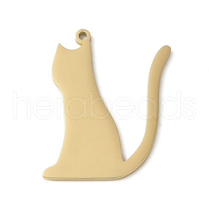 304 Stainless Steel Pendants STAS-E501-13G-1