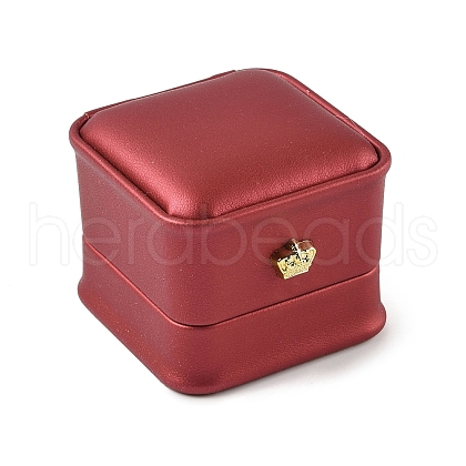 PU Leather Ring Gift Boxes LBOX-L005-A05-1