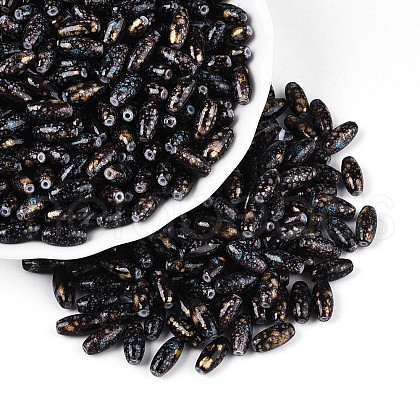 Baking Paint Glass Seed Beads SEED-N008-06J-1