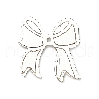 Laser Mirror Face Acrylic Pendants OACR-G046-02A-1