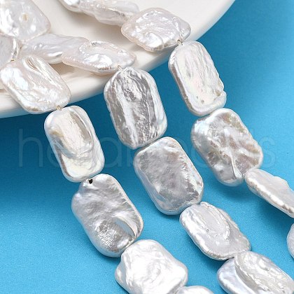 Natural Baroque Keshi Pearl Beads Strands PEAR-P064-01C-07A-1