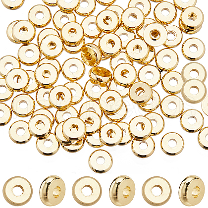 SUNNYCLUE 200Pcs Brass Spacer Beads KK-SC0004-02-1