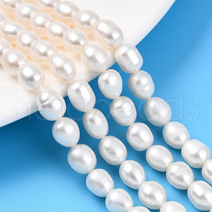 Natural Cultured Freshwater Pearl Beads Strands PEAR-N012-07X-01-1