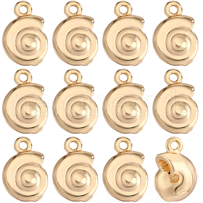 Beebeecraft 20Pcs Brass Charms KK-BBC0010-34-1