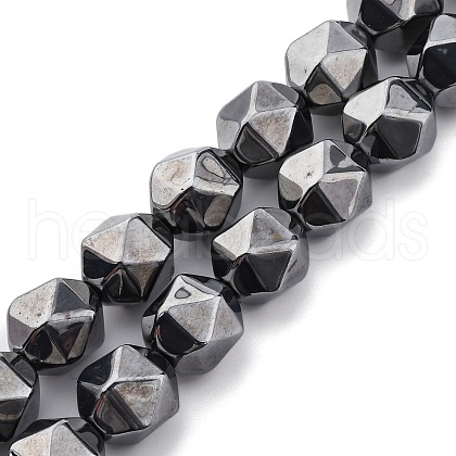 Synthetic Terahertz Stone Beads Strands G-P571-F01-01-1