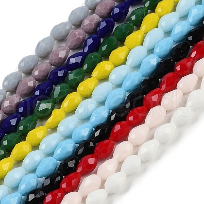 Opaque Solid Color Beads Strands EGLA-N013-P4mm-DM-1