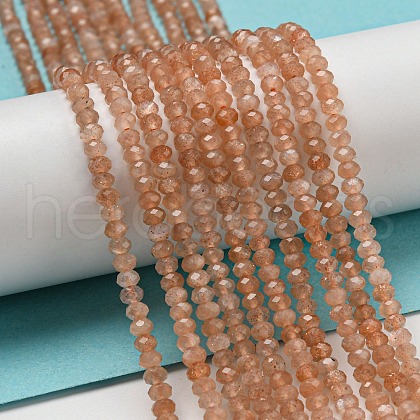 Natural Peach Moonstone Beads Strands G-A097-C02-01-1