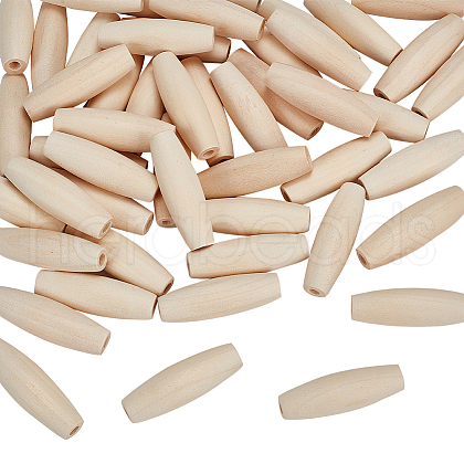 Fingerinspire 50Pcs Wooden Beads WOOD-FG0001-51-1