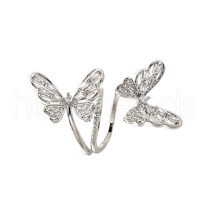 Brass Micro Pave Cubic Zirconia Pendants KK-V008-29P-1