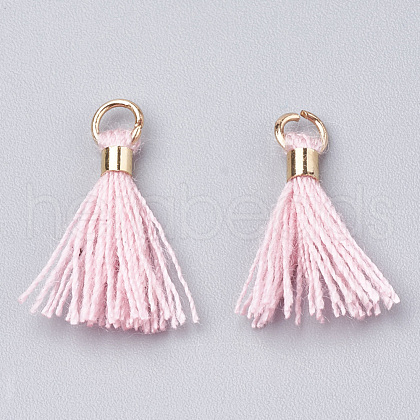 Polycotton(Polyester Cotton) Tassel Pendant Decorations FIND-S275-27G-1