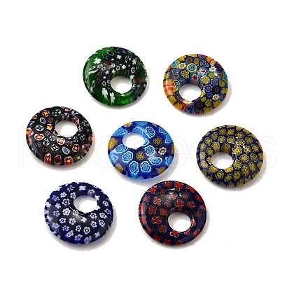 Handmade Millefiori Glass Beads LAMP-A155-01F-1