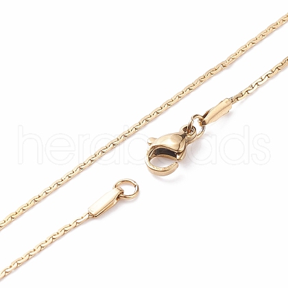 304 Stainless Steel Chain Necklaces MAK-L015-19G-1