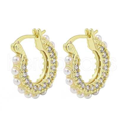 Rack Plating Brass Hoop Earrings EJEW-Z035-04G-1