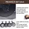 430 Stainless Steel Coffee Latte Art Molds AJEW-WH0038-40B-6