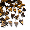 Triangle Natural Tiger Eye Pendants G-Q356-13-1