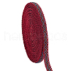 12M Braided Polyester Rhombus Ribbons SRIB-WH0011-267B-1