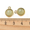 Natural Green Aventurine Half Round Charms STAS-L080-009G-03-3