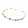 Brass Cuff Bangles BJEW-A134-02G-04-2