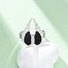 304 Stainless Steel with Rhinestone Finger Rings RJEW-Q020-17P-4