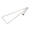 Tarnish Resistant 304 Stainless Steel Twisted Link Chain Necklaces STAS-M174-030P-2