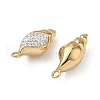 304 Stainless Steel Clay Rhinestone Pendants STAS-L022-526G-2