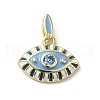 Brass Enamel Charms KK-E092-10G-05-1