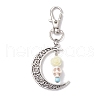 Skull Synthetic Turquoise & Resin Pendants Decorations HJEW-JM01971-03-1