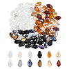   3Bags 3 Colors  Transparent Glass Beads  Segmented Multi-Color Beads GLAA-PH0003-36B-1
