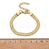 304 Stainless Steel Chain Bracelets BJEW-P351-01D-G-5