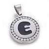 304 Stainless Steel Enamel Pendants STAS-E439-90E-P-1